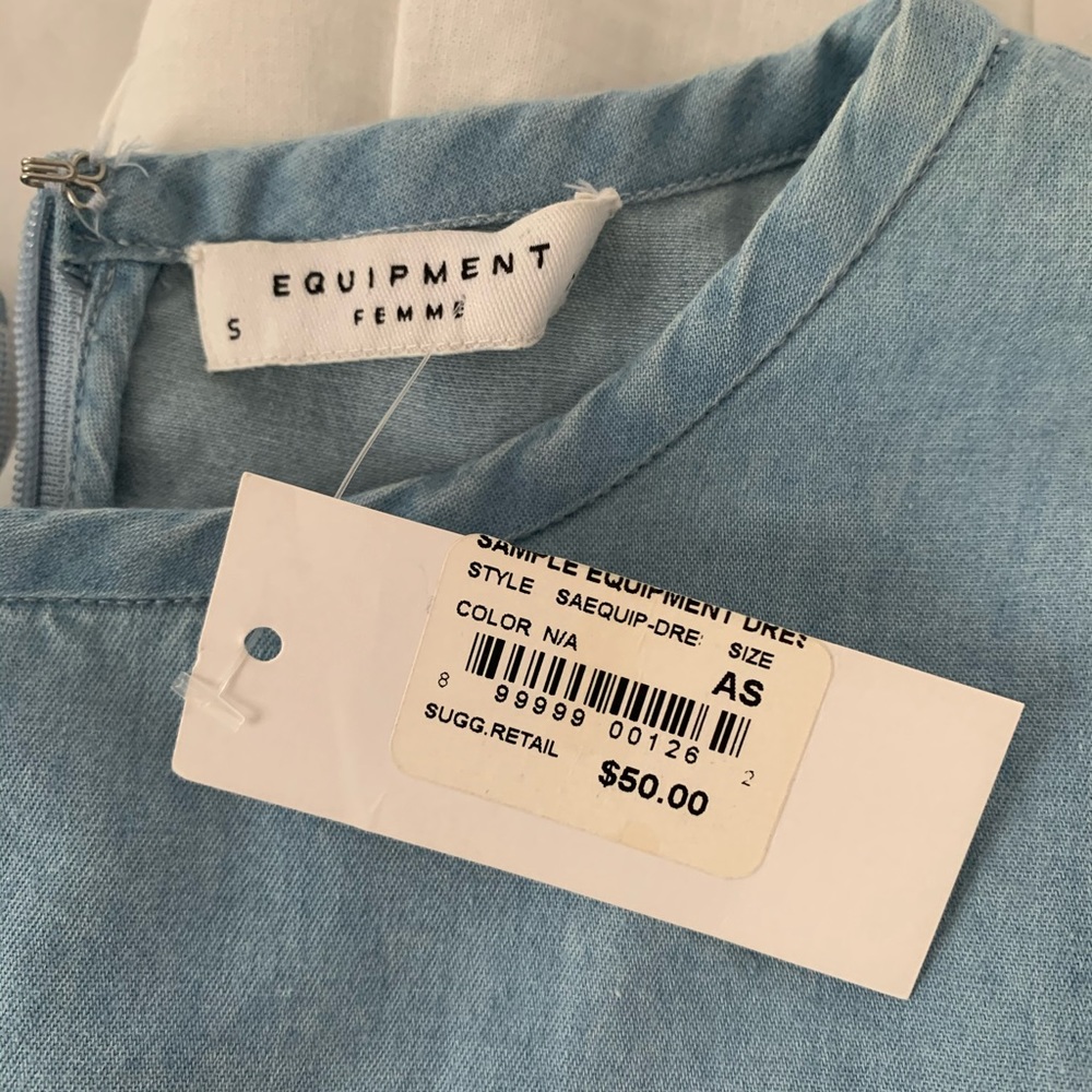 Chambray t-shirt dress